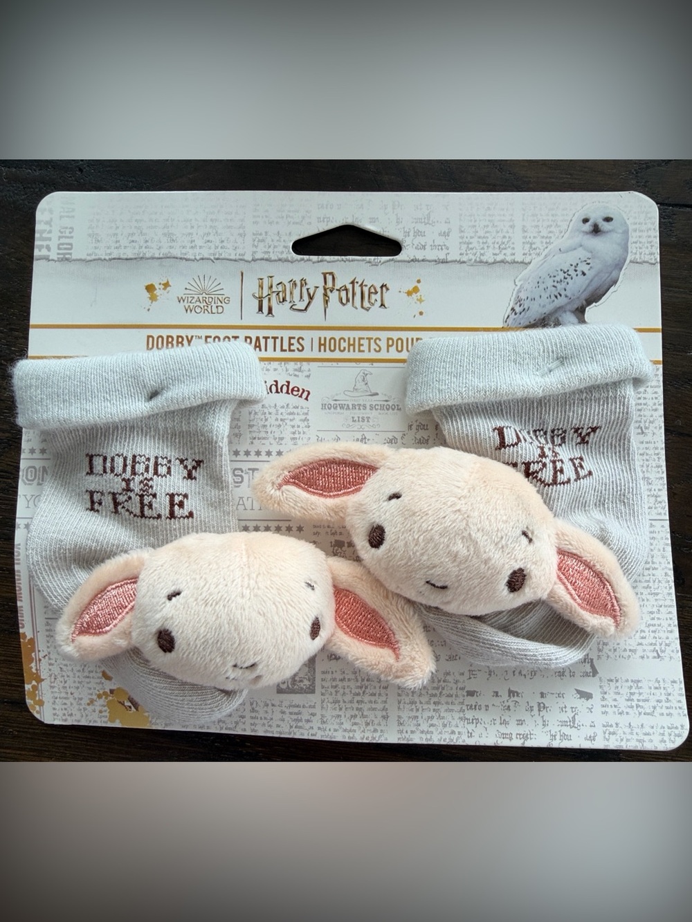 Harry Potter •DOBBY IS FREE• Socks with Rattles